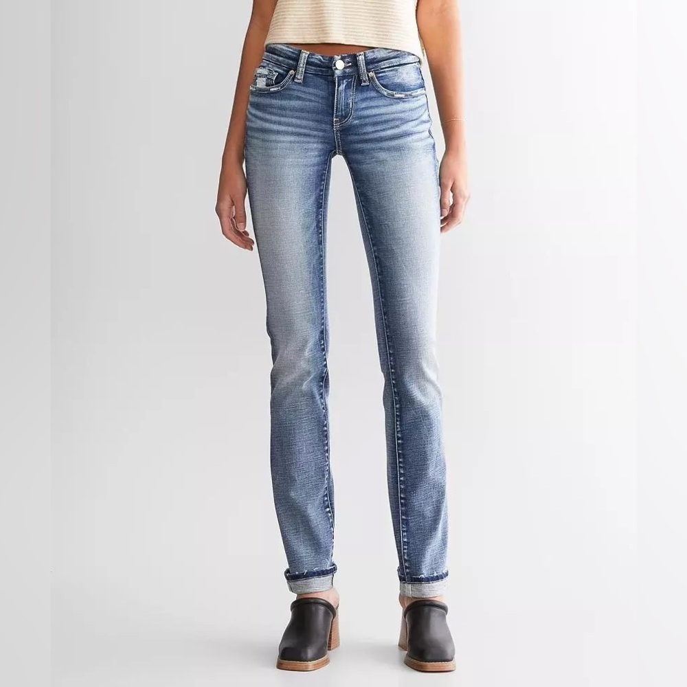 BKE STELLA STRAIGHT STRETCH CUFFED JEANS